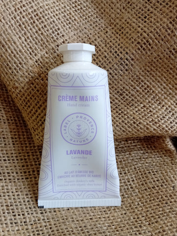 Crème mains au lait d'ânesse Bio et Lavande