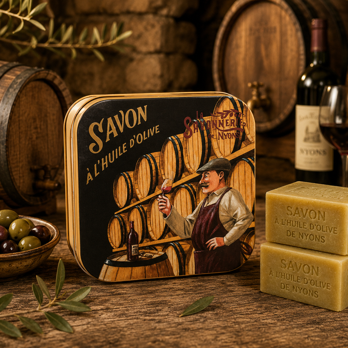 Boîte Métal Le Caviste & Savon 100g