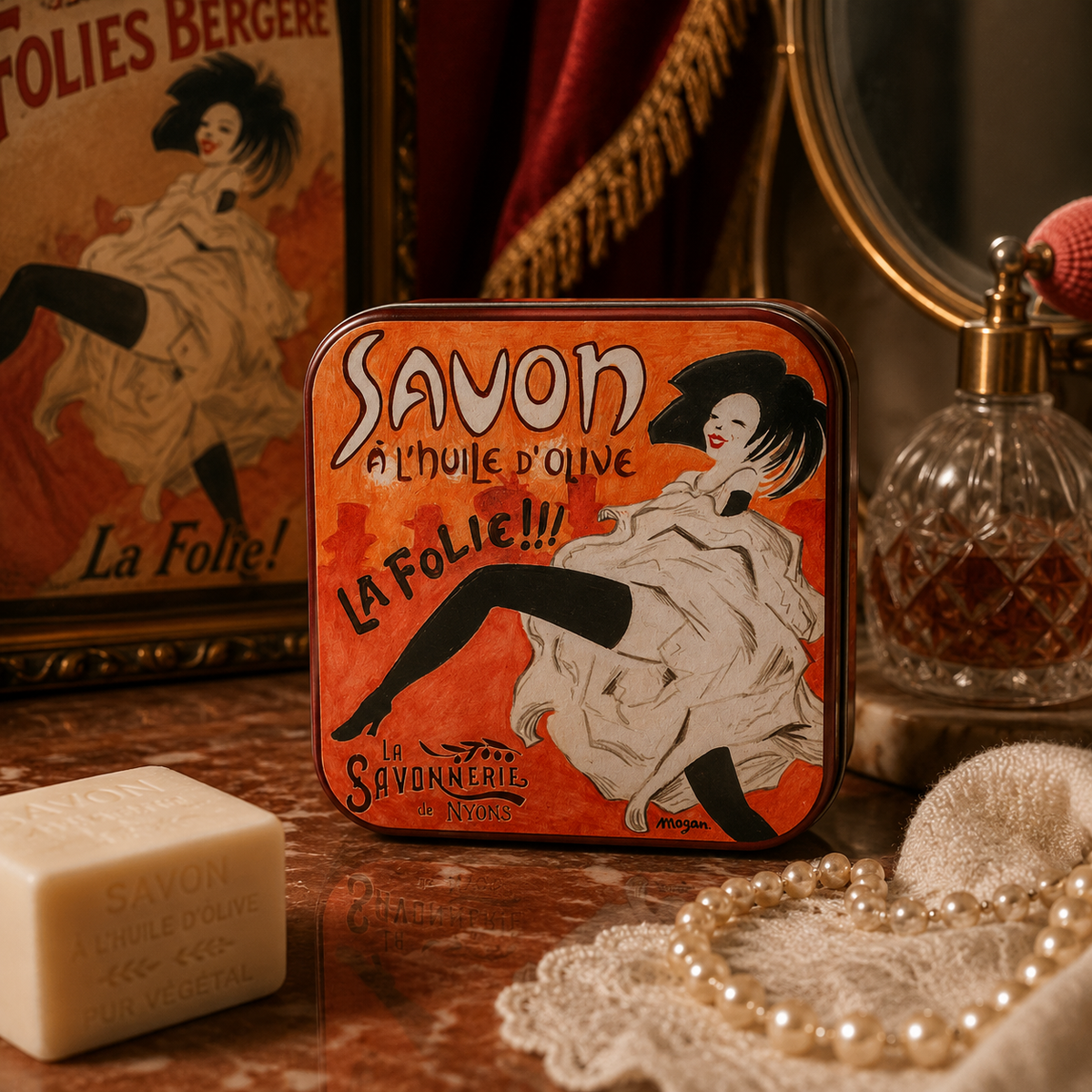 Boite Métal La Folie & Savon 100g