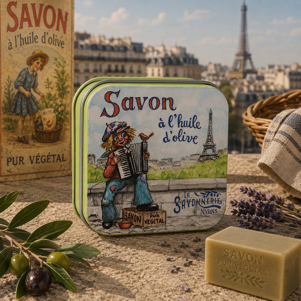 Boite Métal Gavroche & Savon 100g