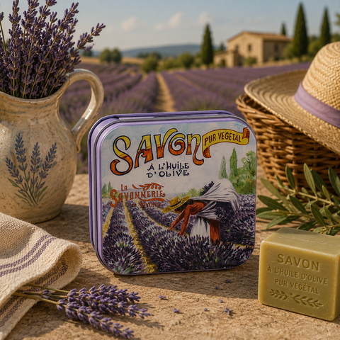 Boîte Métal La Cueillette de La Lavande & Savon