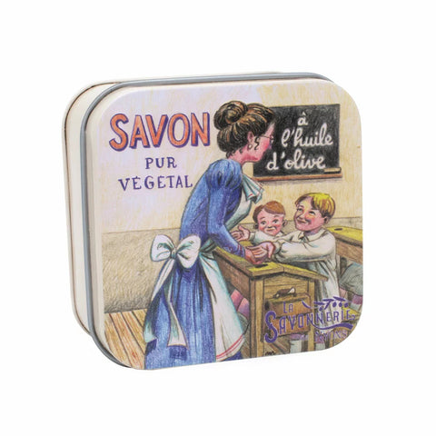 Boite Métal L’école & Savon 100g