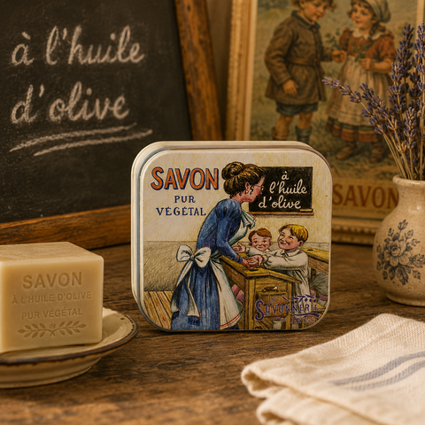 Boite Métal L’école & Savon 100g