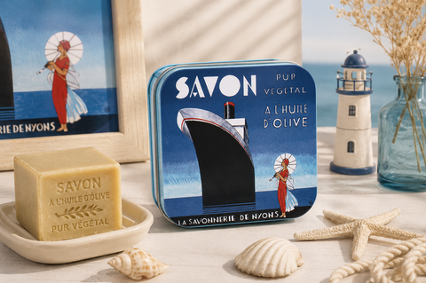 Boite Métal Transatlantique & Savon 100g