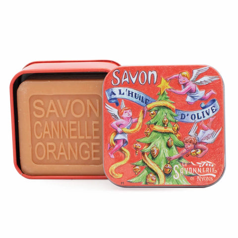 Boite Métal Sapin de Noël & Savon 100g