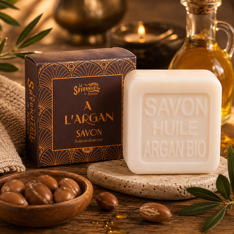 Savon bien-être en coffret - Savon à l'huile d'argan bio