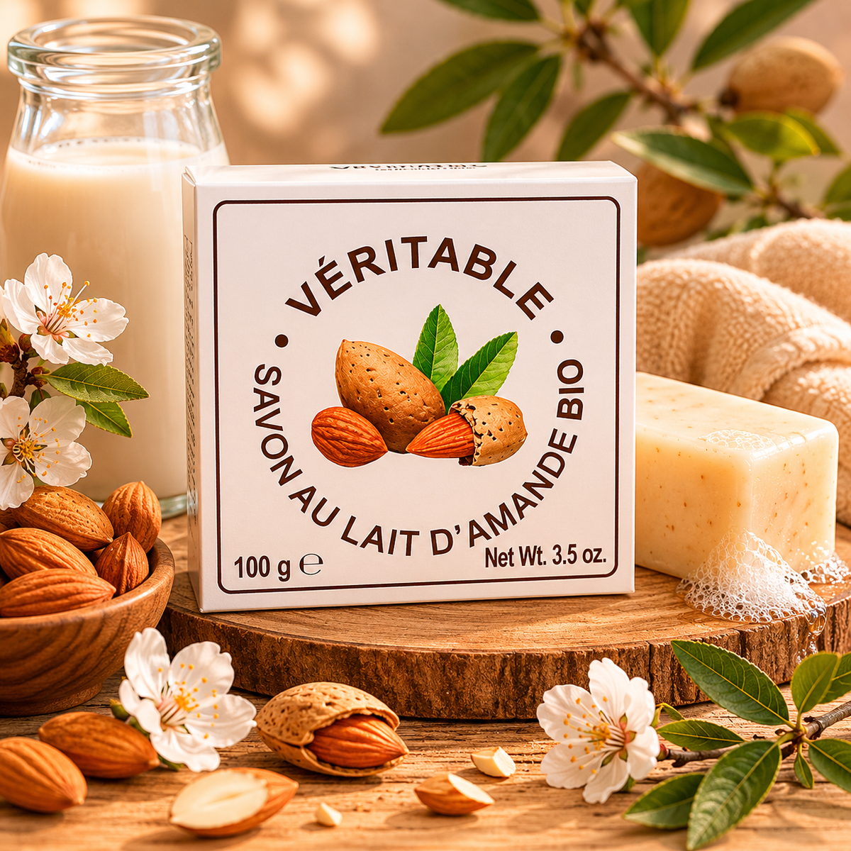 Savon au lait d'amande bio