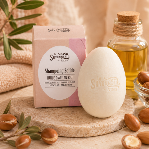 Shampoing solide à l'huile d'argan