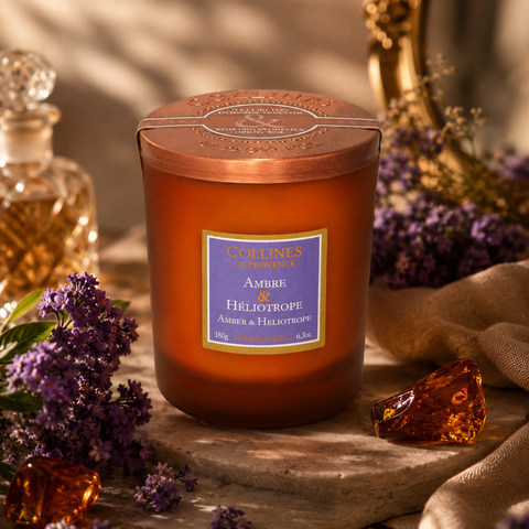 Bougie parfumée ambre héliotrope
