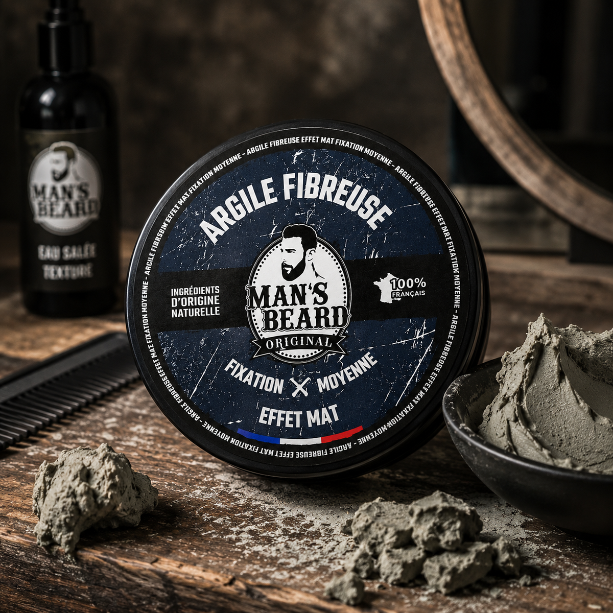 Argile Coiffante Fibreuse – Fixation Moyenne