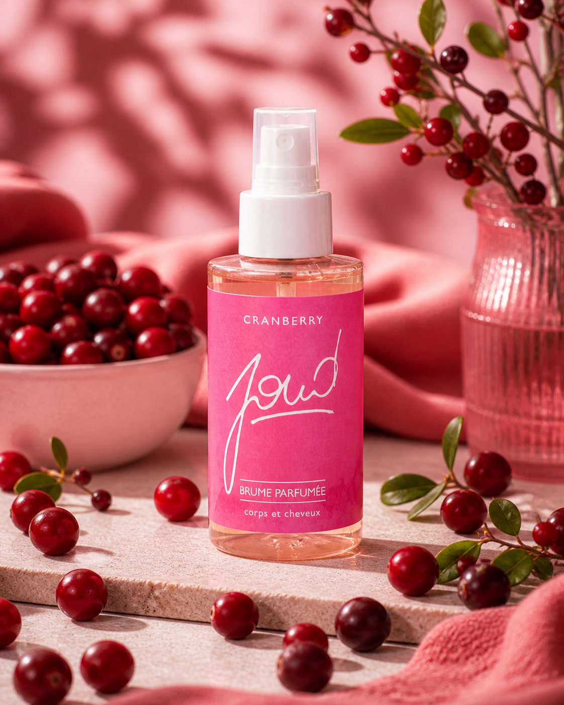 Brume parfumée aux fruits rouges