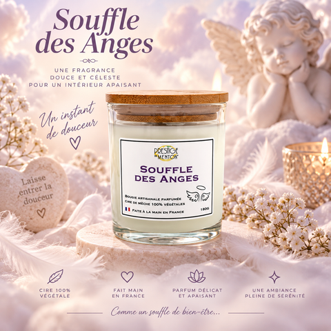 Bougie souffle des anges prestige de menton 180g