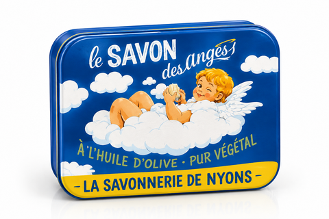 Boite métallique +un savon senteur fleur de coton