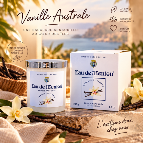 Bougie Artisanale 220g – Vanille Australe