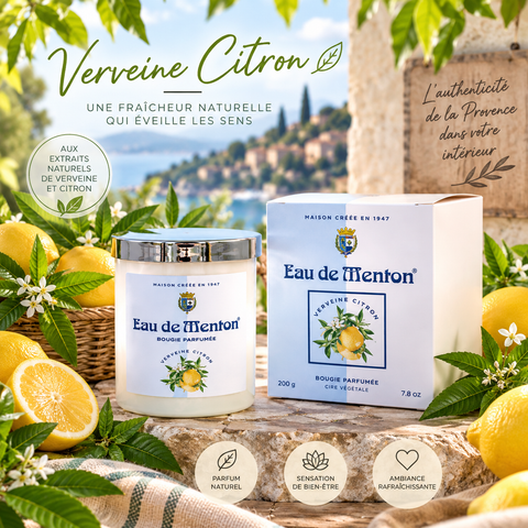 Bougie Artisanale 220g – Verveine Citron