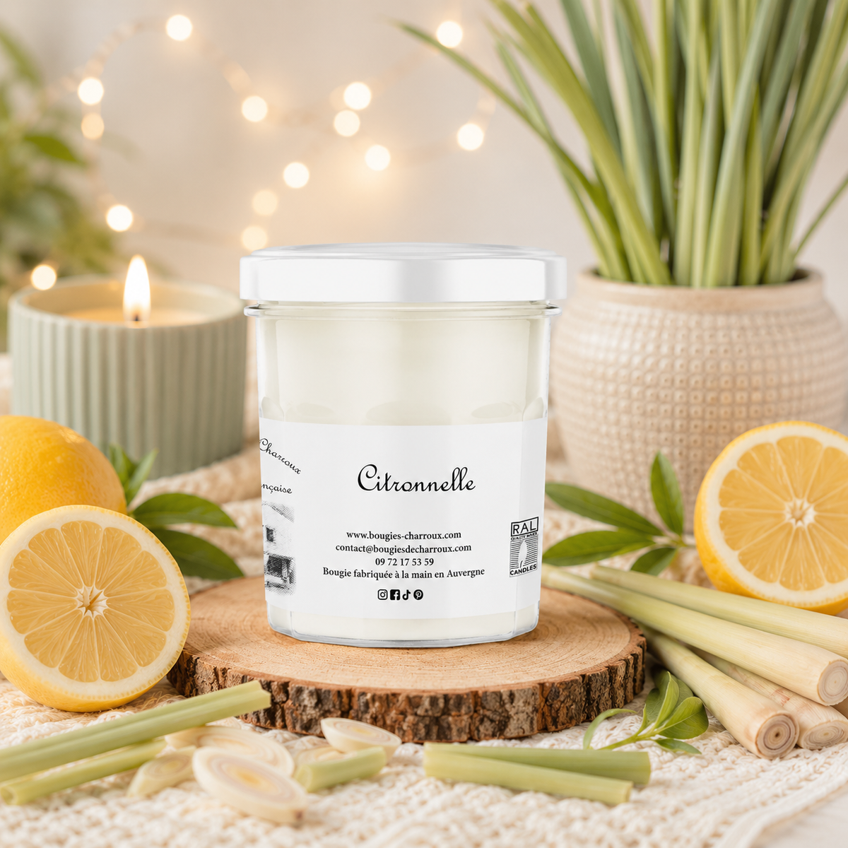 Bougie parfumée CITRONNELLE