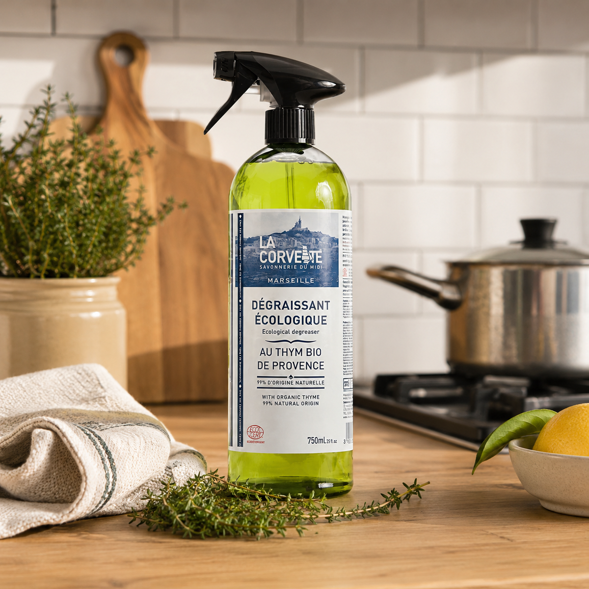 Dégraissant en spray – 750ml – ECOCERT Eco détergent