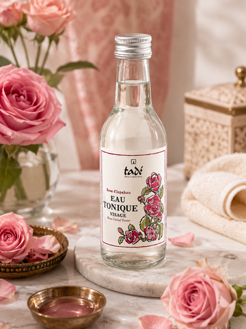 Eau tonique visage à la rose