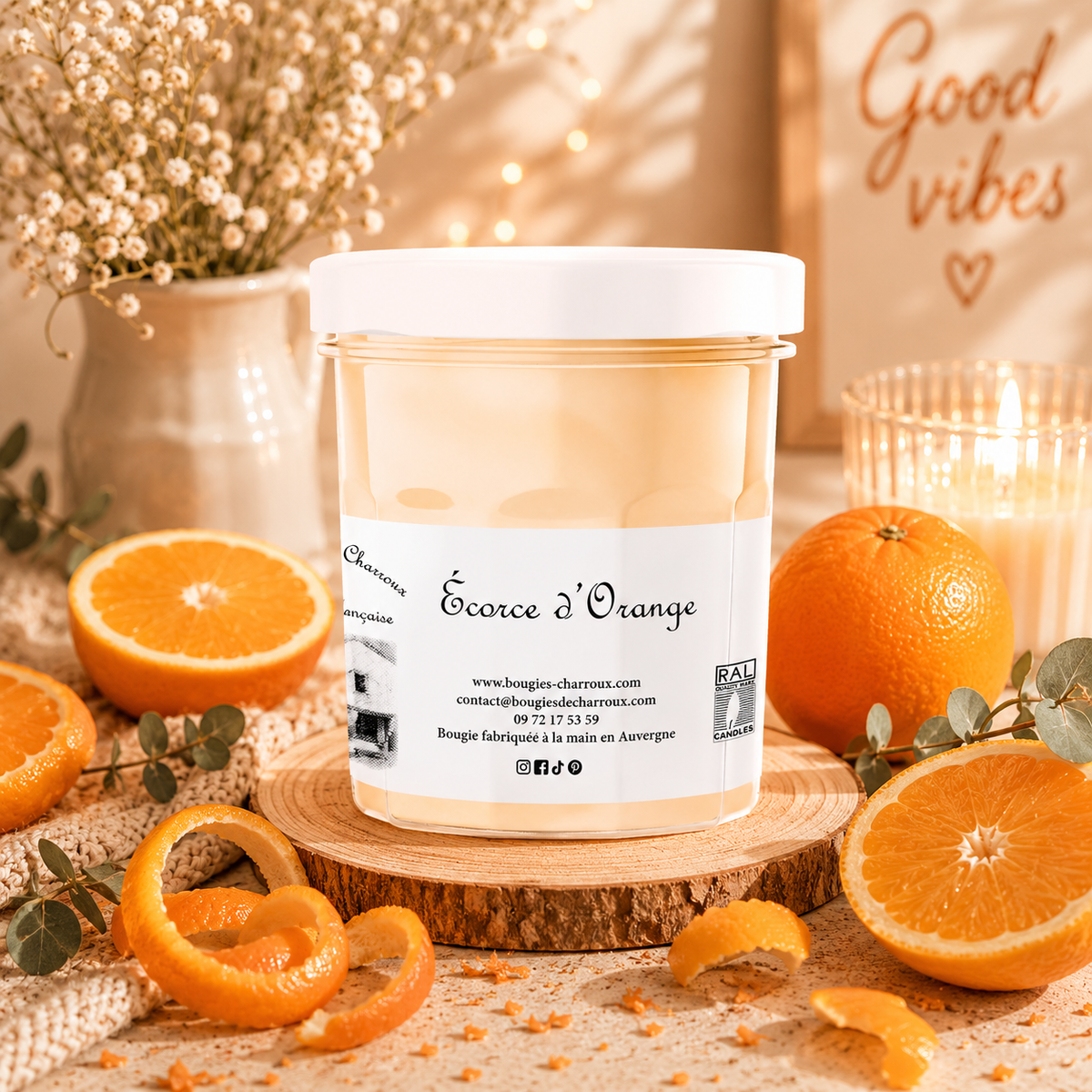 Bougie parfumée ÉCORCE D'ORANGE