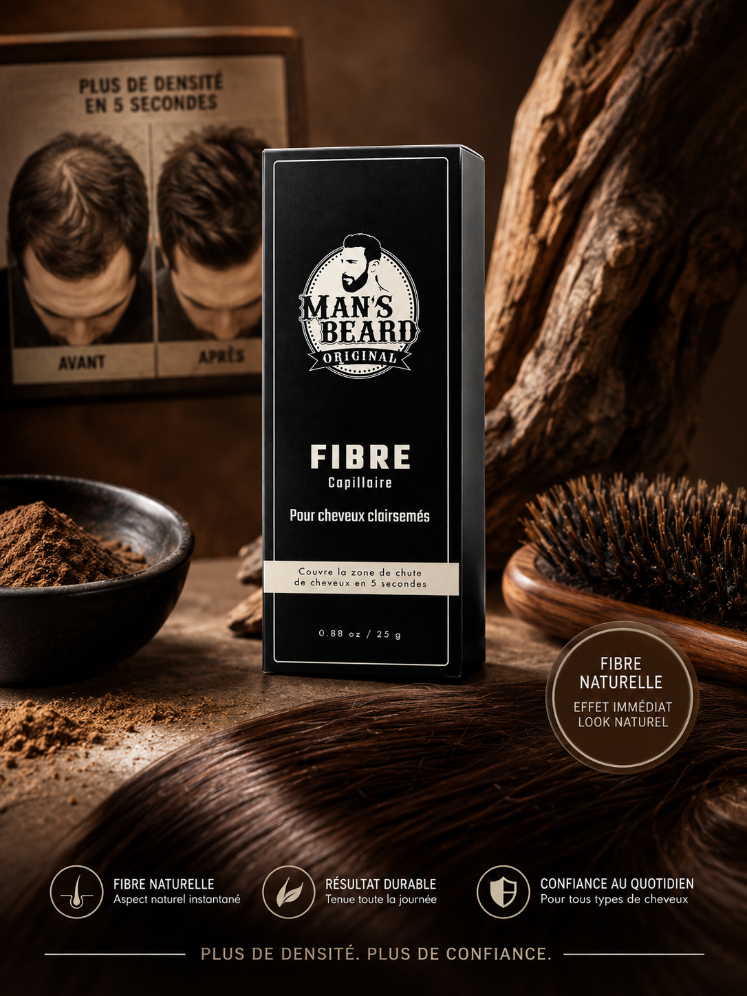 Fibre Capillaire – Brun Foncé