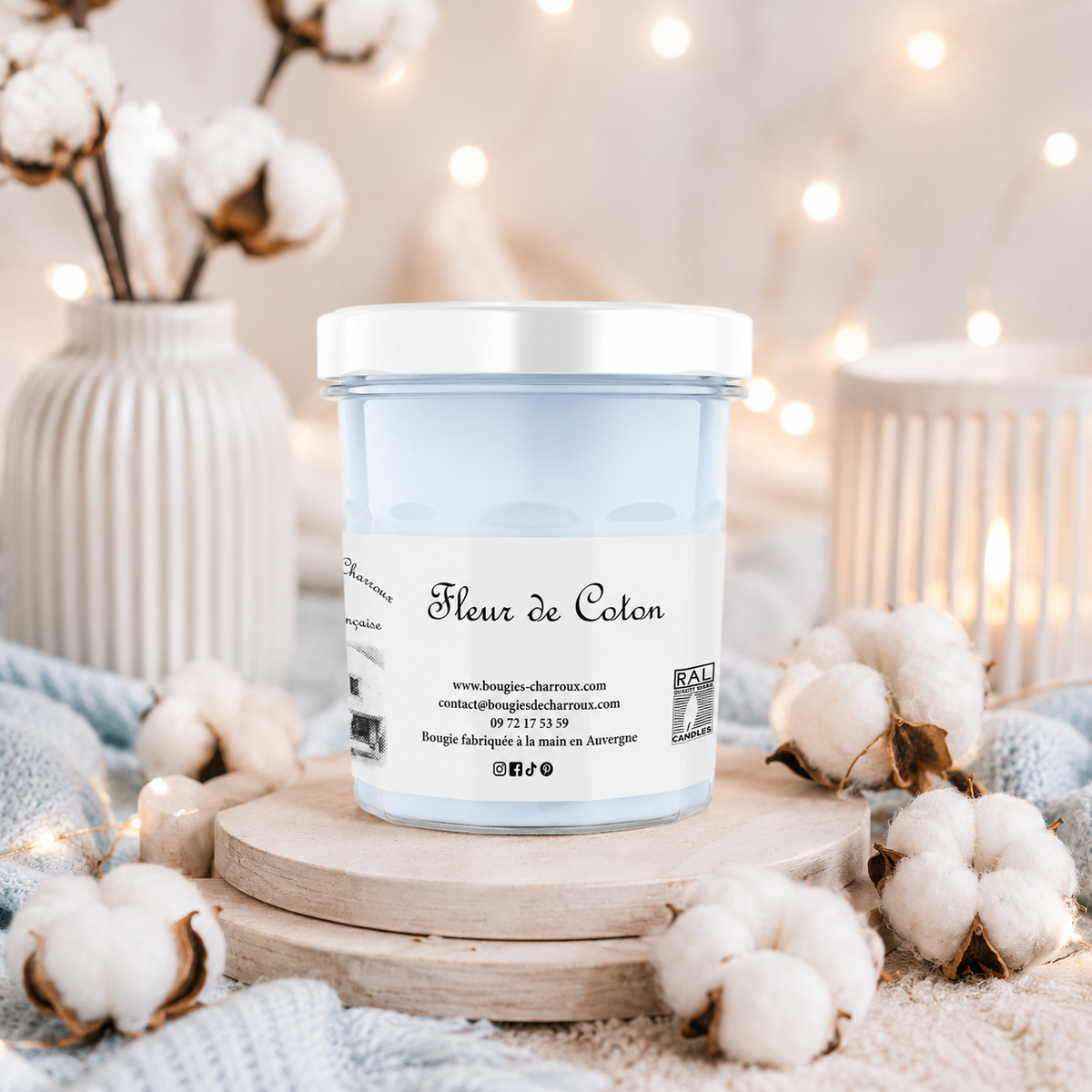 Bougie parfumée FLEUR DE COTON
