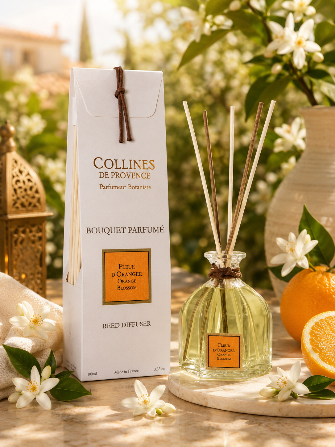 Diffuseur d’Ambiance à bâtonnets FLEUR D'ORANGER