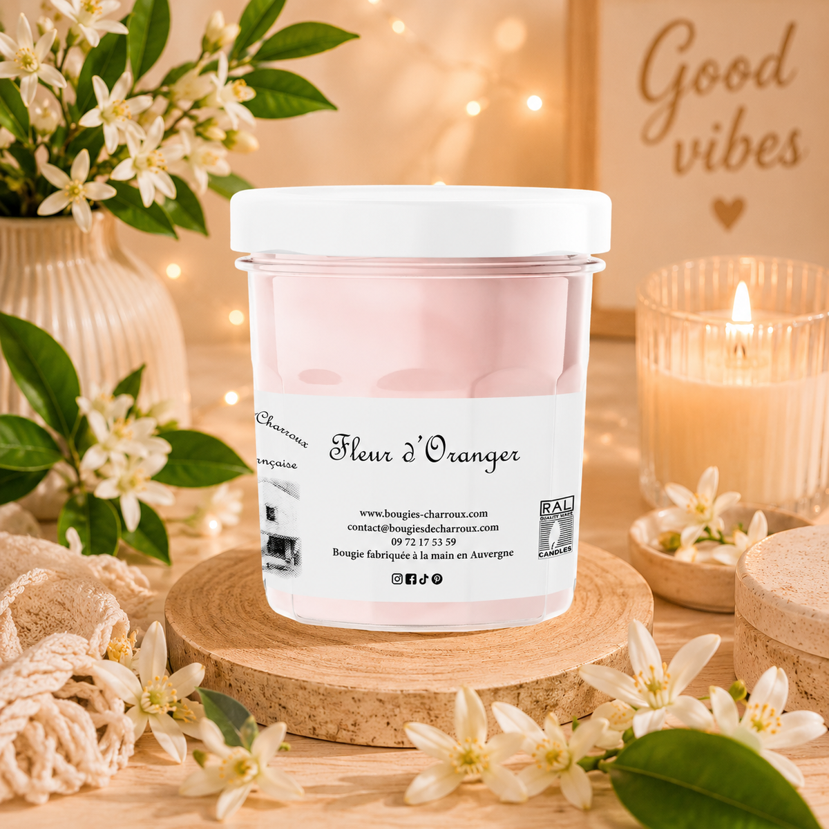 Bougie parfumée FLEUR D’ORANGER