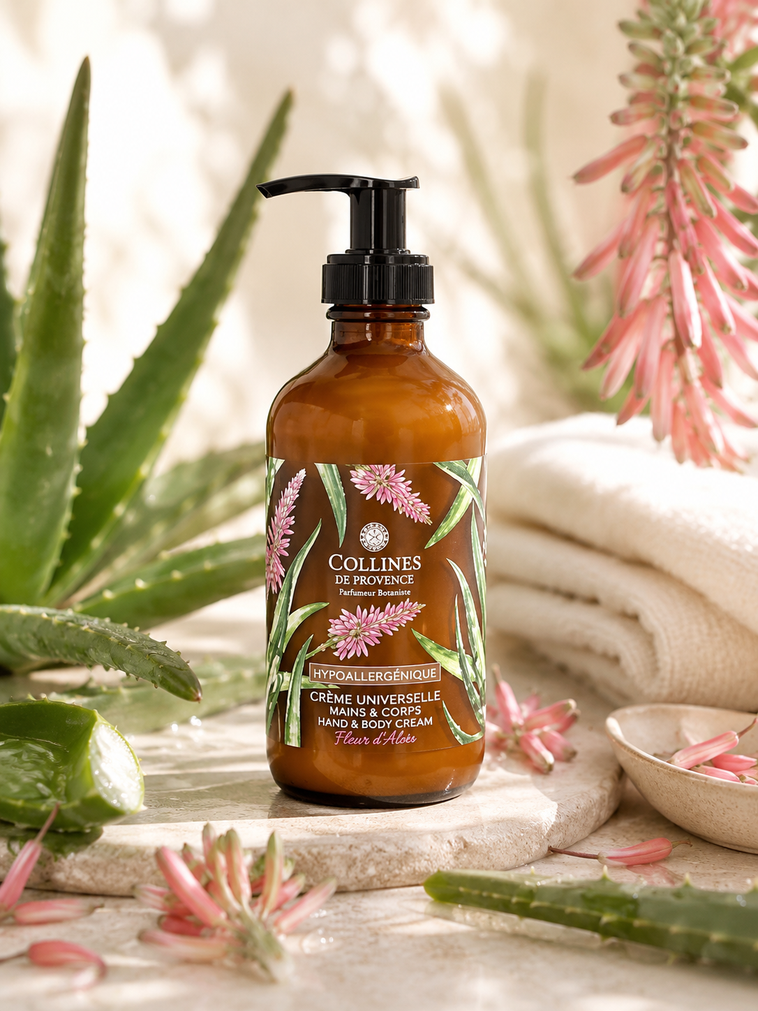 Crème Universelle "mains&corps" Hypoallergénique Fleur d'Aloe