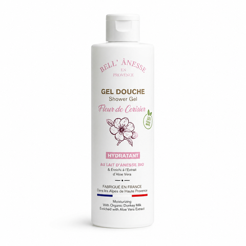 Gel douche au lait d'ânesse et Fleur de cerisier