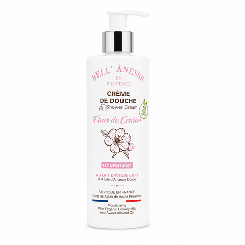 Crème de douche Fleur de Cerisier et Lait d'Anesse Bio