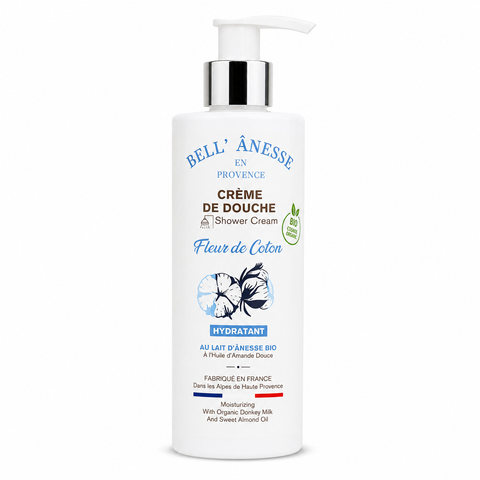 Crème de douche Fleur de Coton et Lait d'Anesse Bio