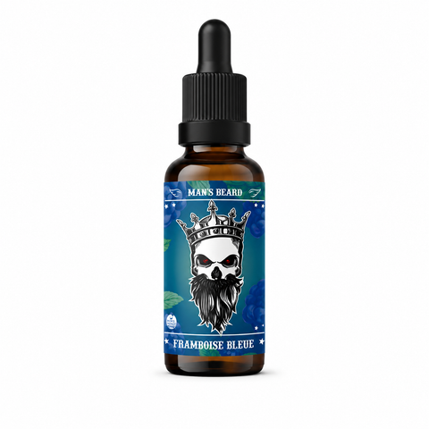 Huile à Barbe Framboise Bleue