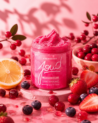 Sorbet exfoliant aux fruits rouges