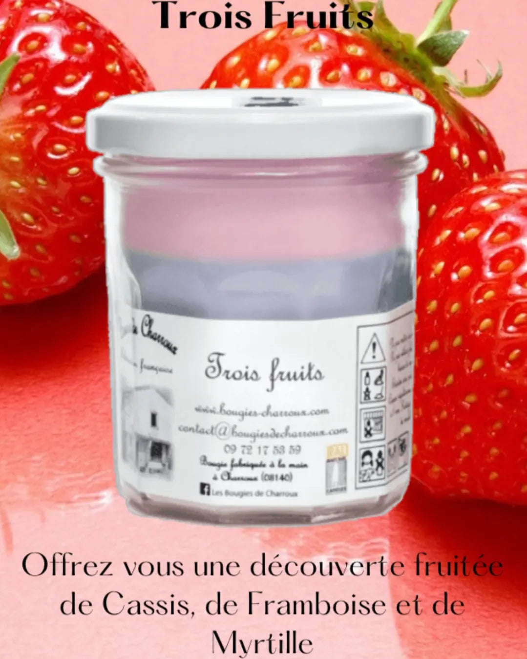 Bougie parfumée TROIS FRUITS