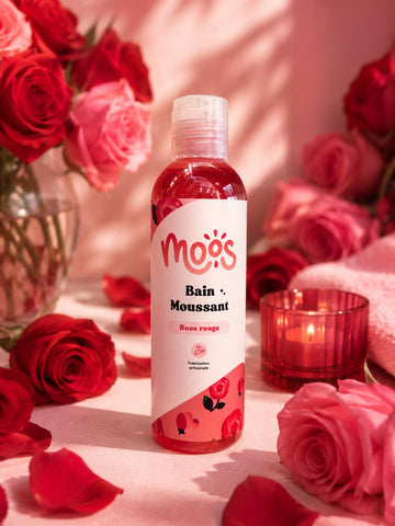 Bain moussant "rose rouge"