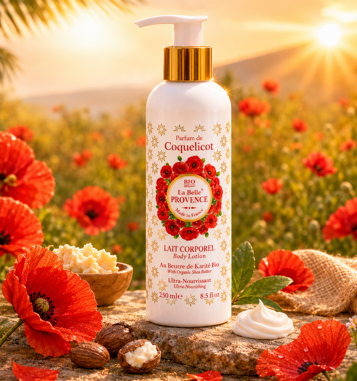 Lait corporel Coquelicot