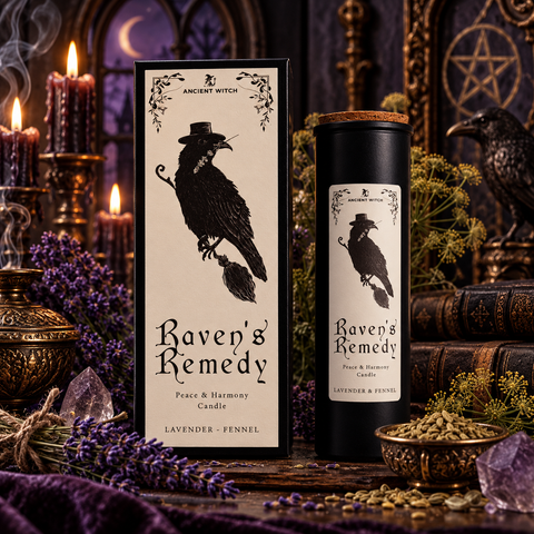 Bougies de Purification de Sorcière Ancestrale - Élixir des Corbeaux