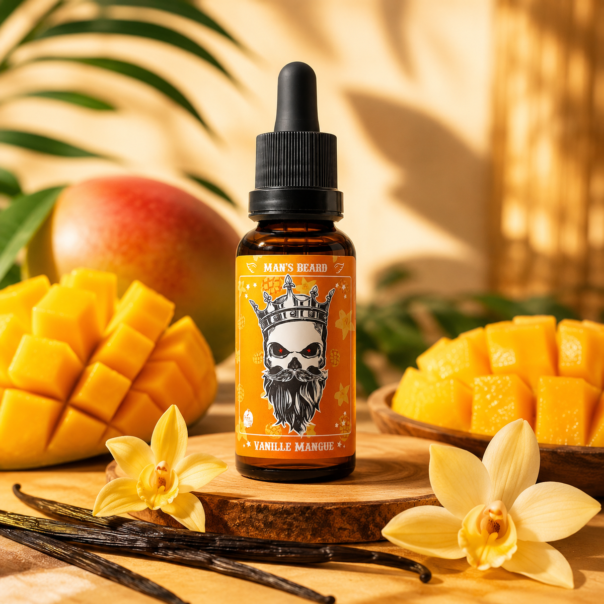 Huile à Barbe Vanille Mangue