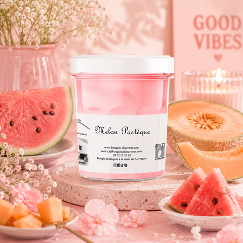 Bougie parfumée MELON PASTÈQUE