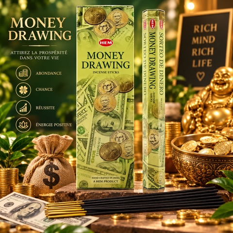 Encens money drawing