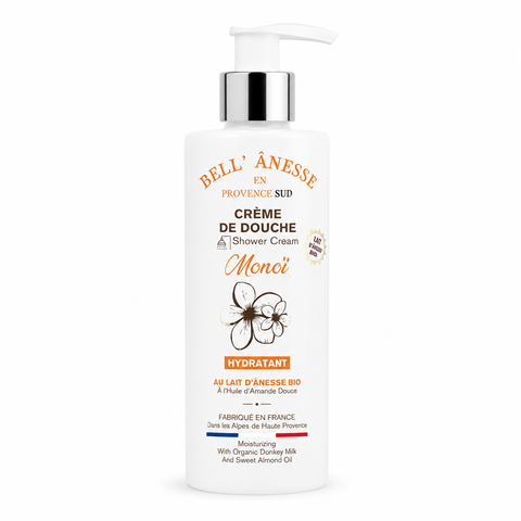 Crème de douche Monoï et Lait d'Anesse Bio