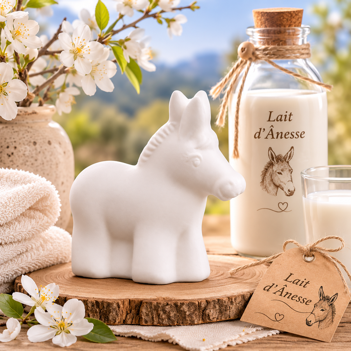 Savon forme d'Âne 145gr au lait d'ânesse