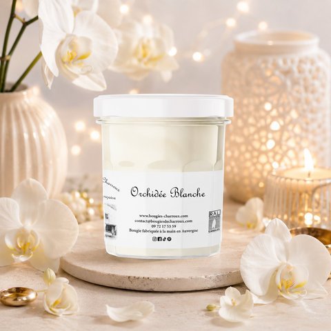Bougie parfumée ORCHIDÉE BLANCHE