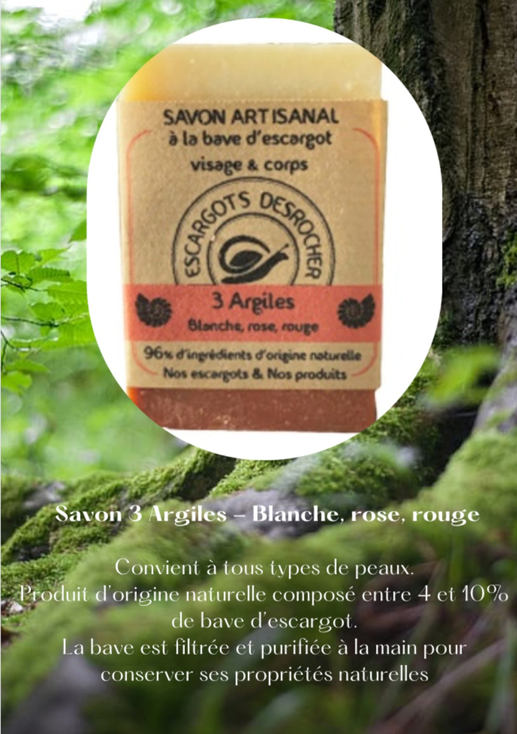 Savon 3 argiles