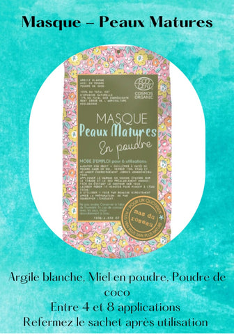 MASQUE EN POUDRE – PEAUX MATURES