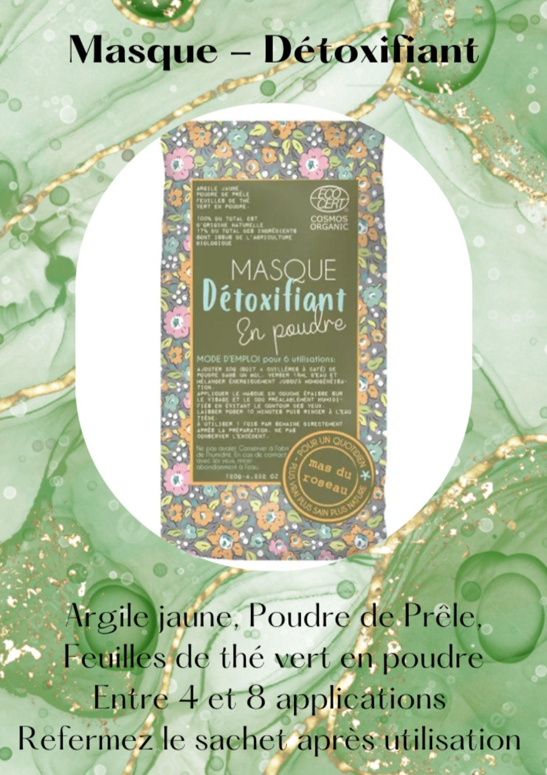 MASQUE EN POUDRE – DÉTOXIFIANT