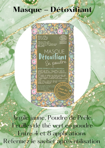 MASQUE EN POUDRE – DÉTOXIFIANT