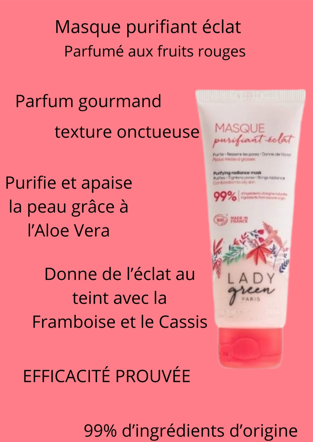 Masque purifiant éclat
