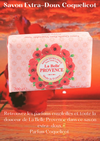 Savon parfumé Coquelicot