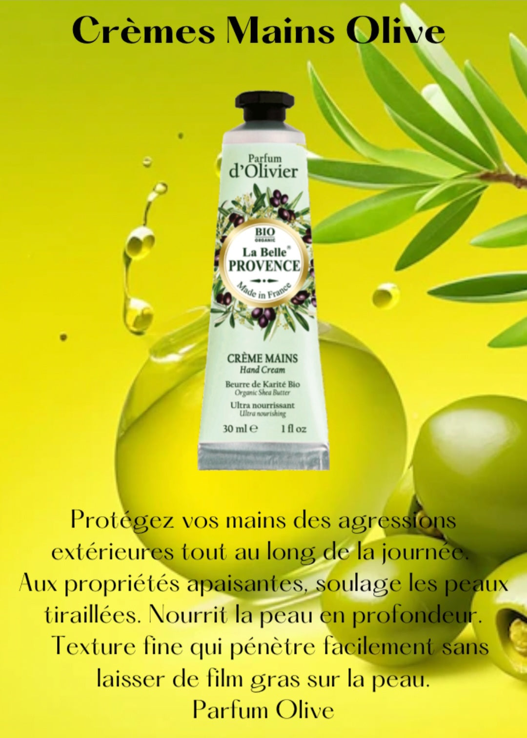 Crème mains Olive